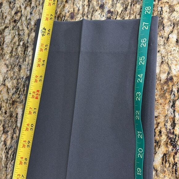 St. John Classic High Rise Straight Leg Trousers Pants In Dark Gray Size 4 - Picture 7 of 8